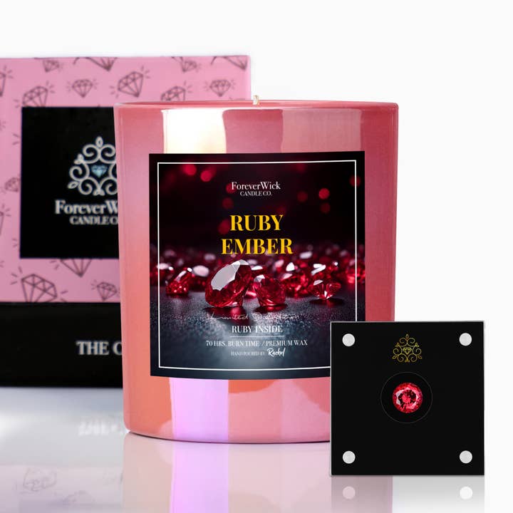 Robijn Ember Kaars voor wholesale door ForeverWick Candle Co