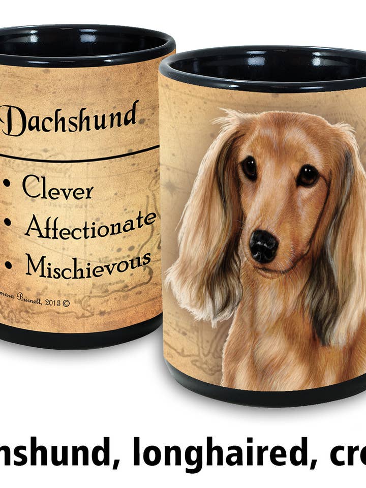 Canecas My Faithful Friend Dachshund - Creme de Pele Comprida por atacado de Pet Gifts USA, LLC