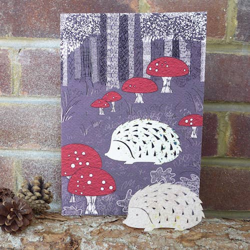 Tarjeta de papel de semilla de erizo plantable para venta al por mayor de Plant a Bloomer