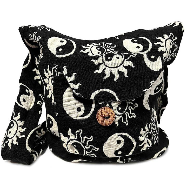 Large Yin Yang Style "Michy" Crossbody Purse Messenger Bag for wholesale by Pichincha