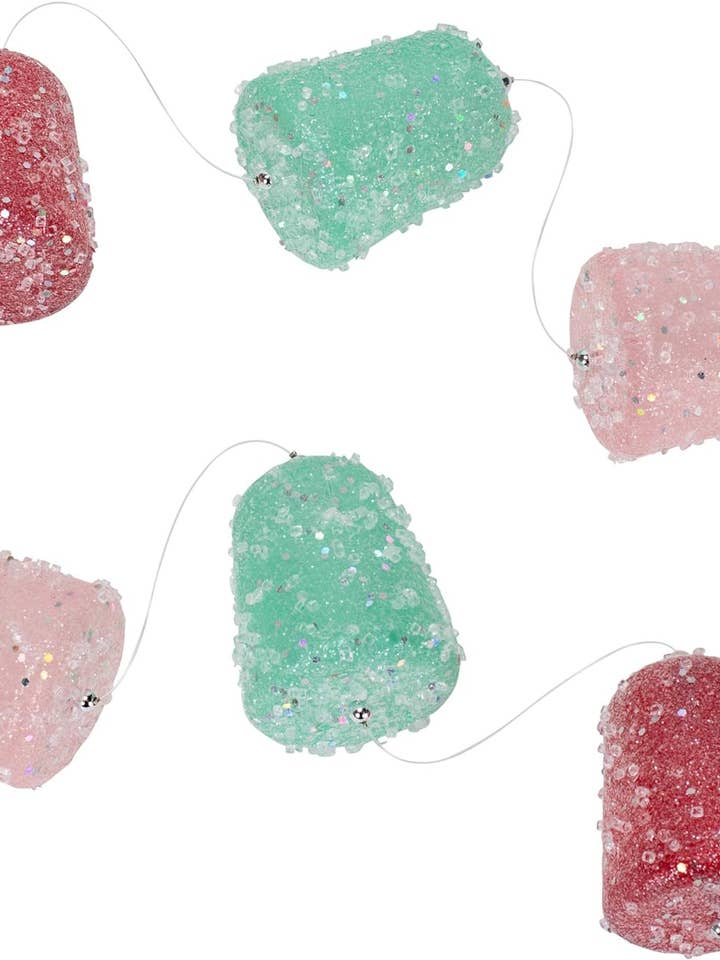 46" Ice Gumdrop Ornaments Garland for wholesale by RACHEL GEORGE