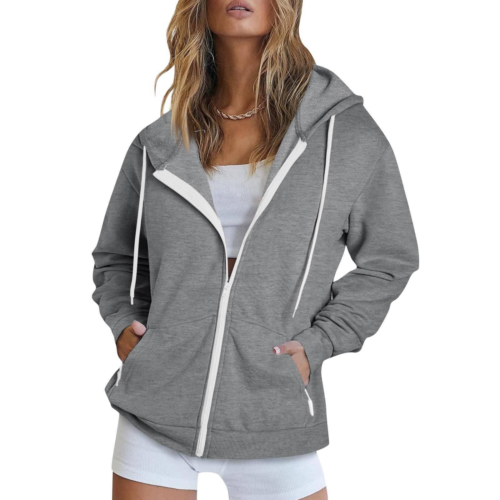 SALINA TRADING INC - Wholesale Hoodie - Women's - Unisex Hooded Zipper Jacket Casual Sports Hoodie13