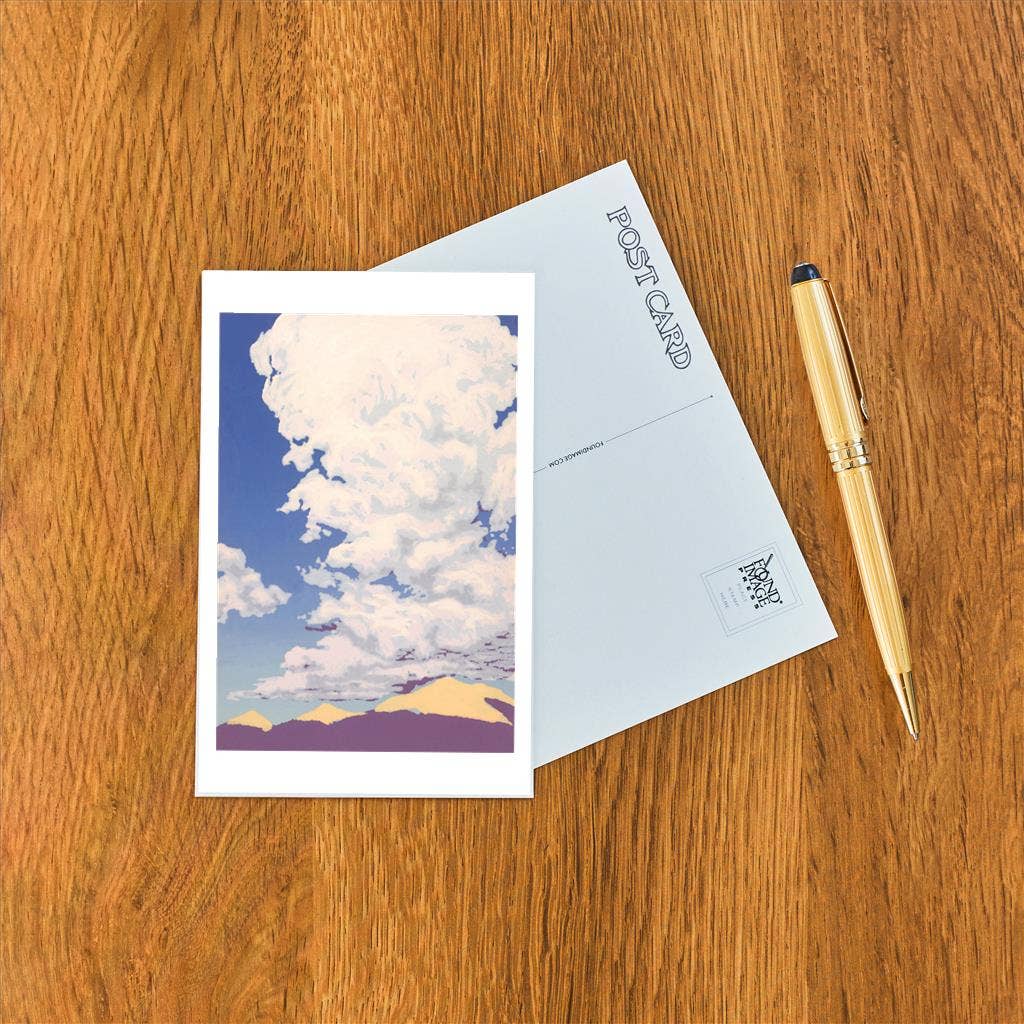 Found Image Press - Wholesale Postcard - Postcard LD-18 Clouds over Mountains1