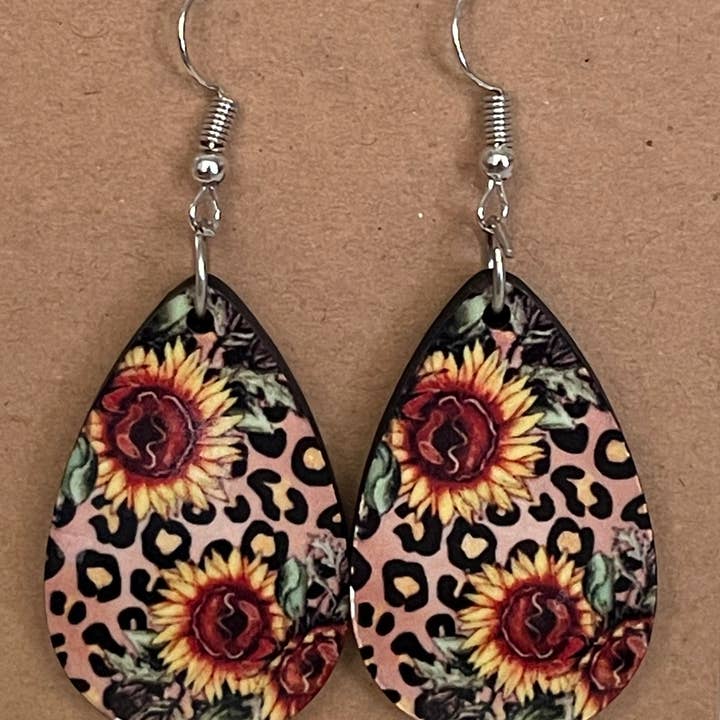 Sublimation earrings for wholesale by Bee Creative
