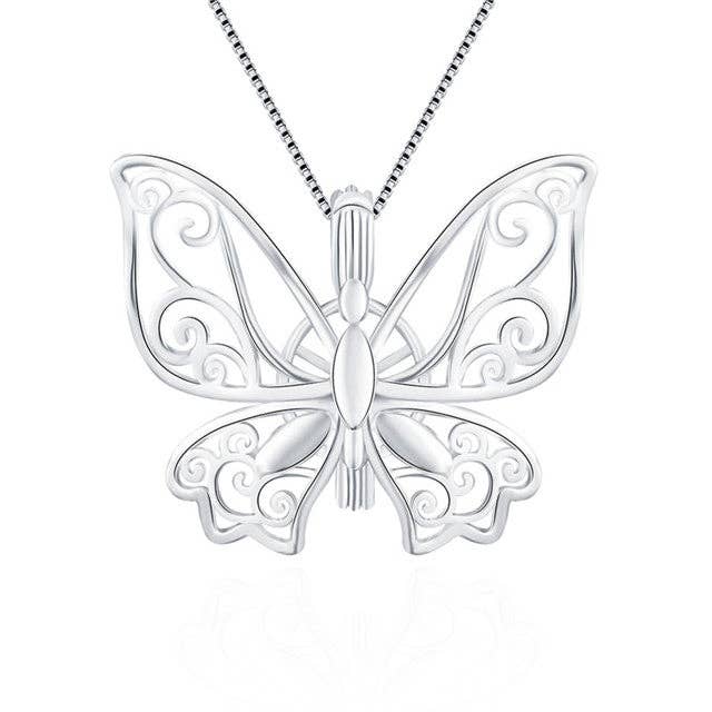 Sterling zilveren ketting LG Butterfly voor wholesale door Island Pearl Traders
