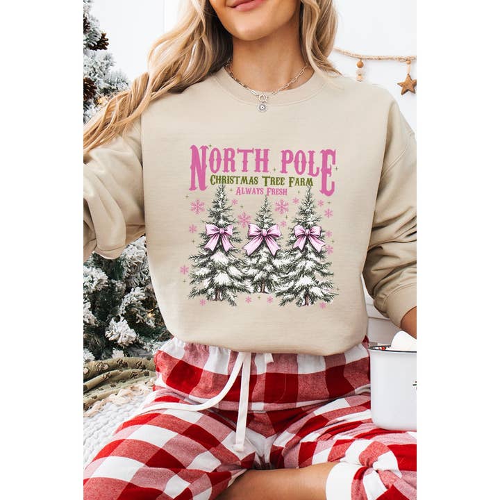Illustrated Society - Vente Sweat-shirt – femme - SWEAT-SHIRTS GRAPHIQUES VINTAGE DE NOËL AU PÔLE NORD1