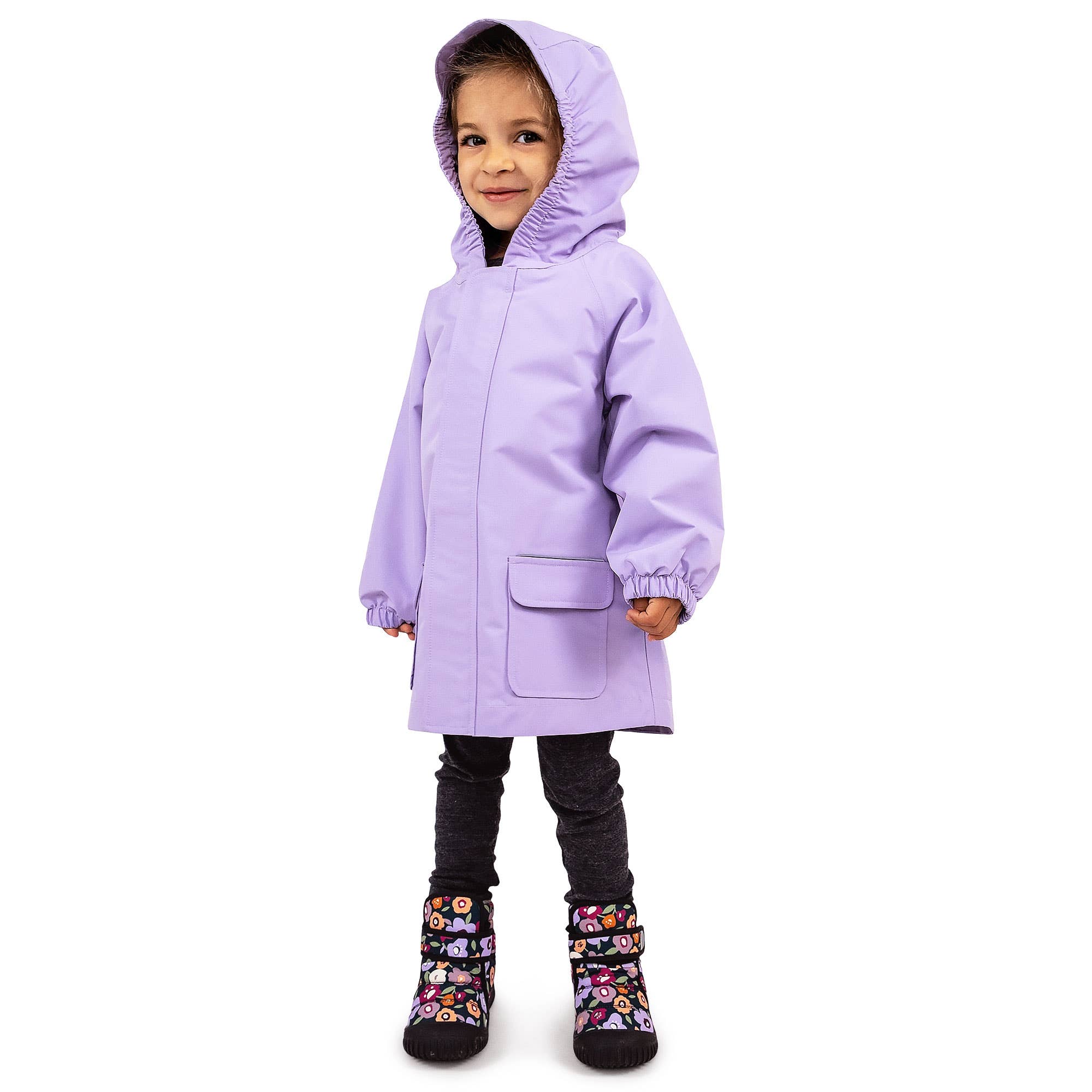 Jan & Jul - Wholesale Raincoat - Kids - Lavender | Puddle-Dry Waterproof Jacket2