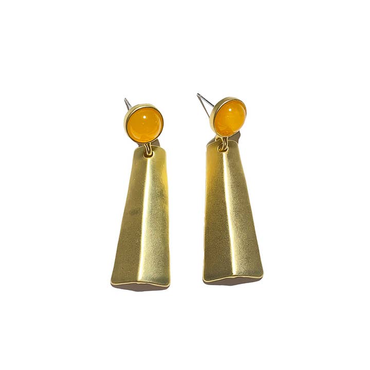 Miss Minna - Wholesale Dangle Earrings - Geometric earrings with stone detail1