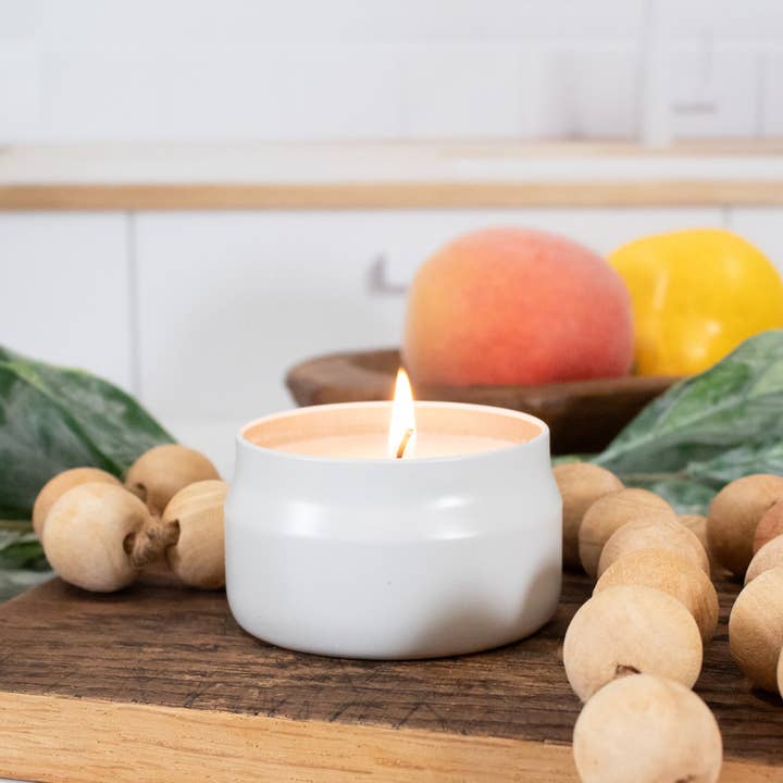 Milkhouse Candle Company - Wholesale Travel Candles - 3.75 oz Traveler Tin Candle: Plums & Elderberry