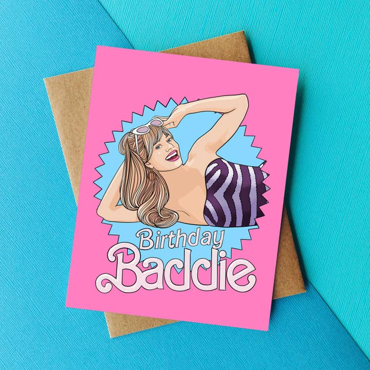 Pop Cult Paper - Wholesale Birthday Card - Birthday BADDIE Funny Birthday Card Barbie Pop Culture Card