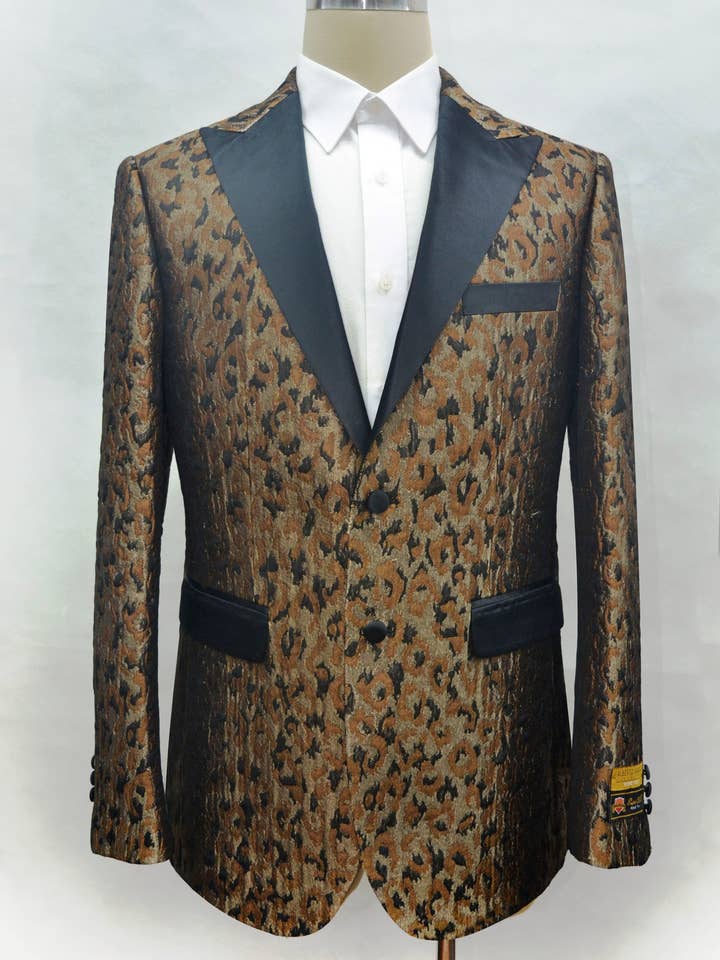 Mens Snakeskin Jacket - Mens Snakeskin Blazer Camo for wholesale by Alberto Nardoni