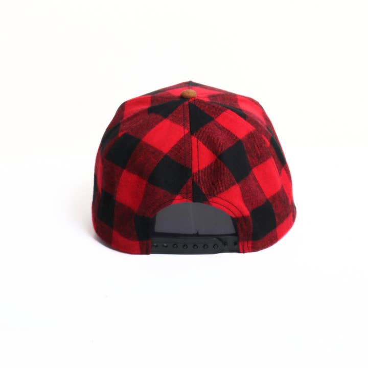 Red Christmas Holiday PUT IT ON SANTA'S TAB Bling Buffalo Cap for wholesale on Faire2