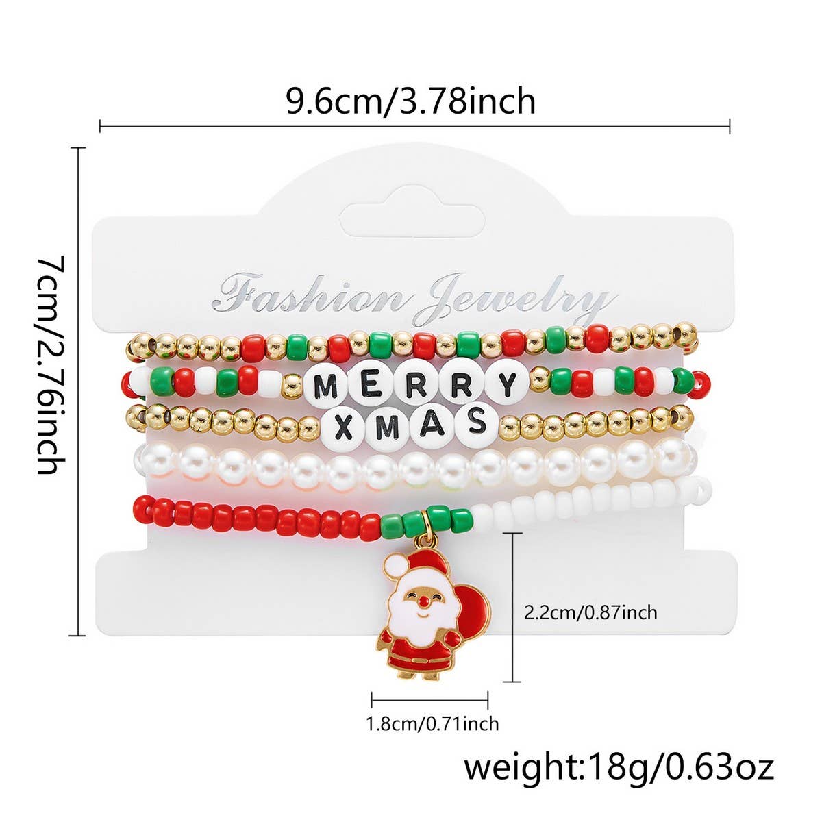 NINEXIS - Wholesale Jewelry Set - CWAJE2519_CHRISTMAS COMBINATION BEADED BRACELET2