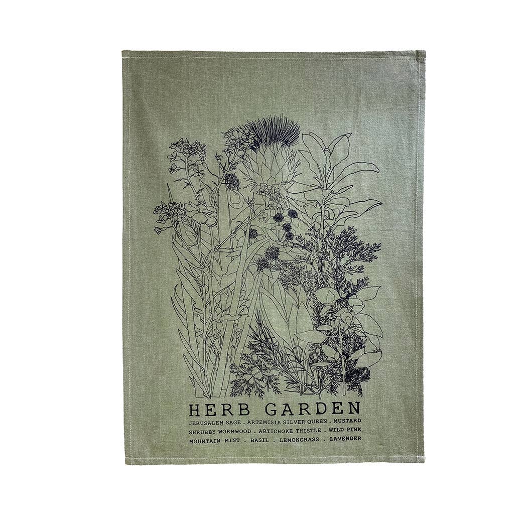 Planetarium - Wholesale Tea Towel -  Herb Garden Tea Towel - A Delightful Addition to Your Kitch1