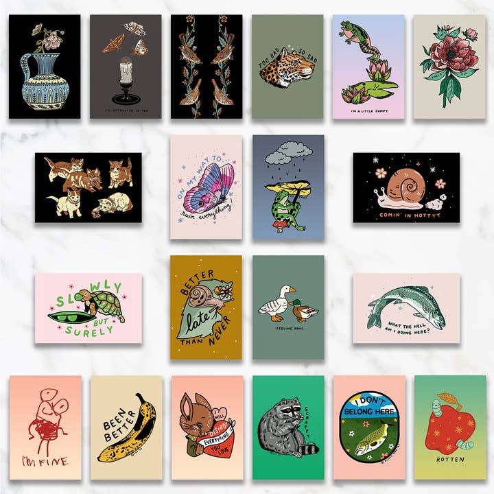 Stay Home Club – wholesale Postcard set – SHC Part 2 - 20 Postcard Pack3