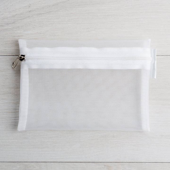 Ingen logotyp Pochette "Flat" Mesh - 100-pack för wholesale av GFL Cosmetics