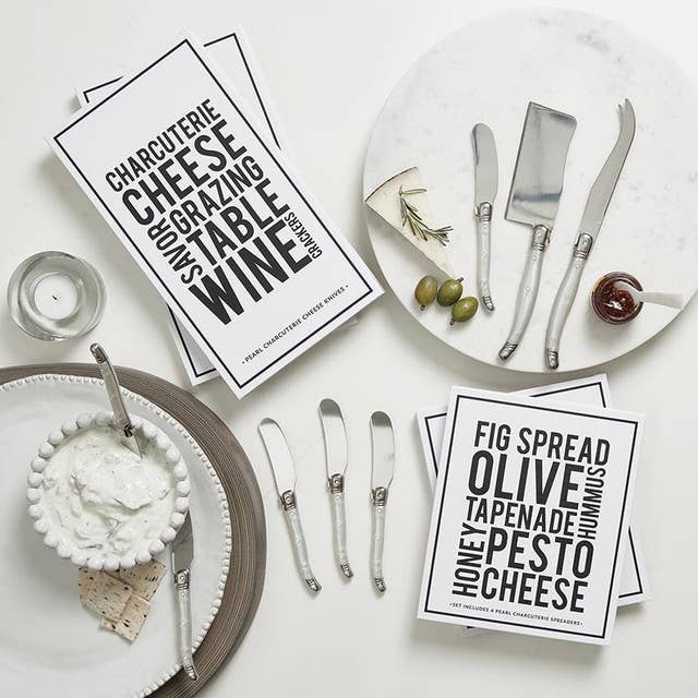 Santa Barbara Design Studio by Creative Brands - Wholesale Knife Set - Pearl Charcuterie Book Box - Cheese Knives3