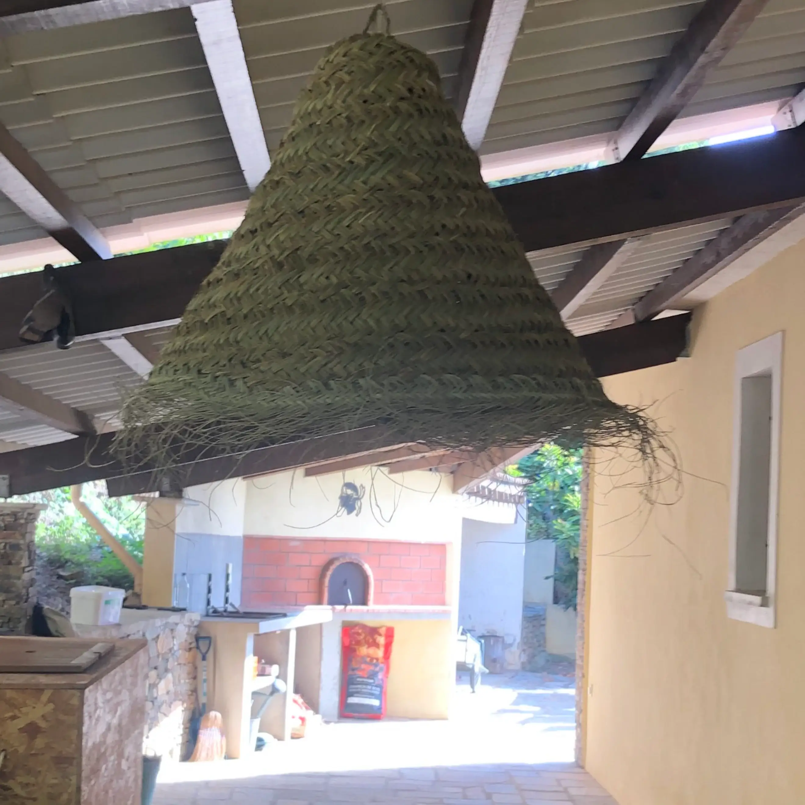 Moroccan Natural bazaar – Großhandel Lampenschirme – Kegelförmiger Lampenschirm, gewebt aus natürlichen Doumfasern7