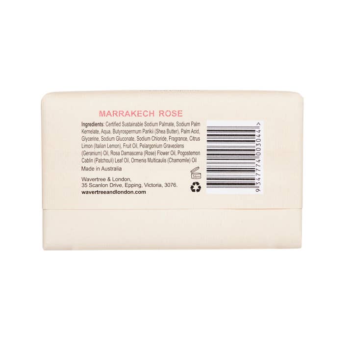 Wavertree & London - Wholesale Bar Soap - Wavertree & London Naturals Soap bar - Marrakech Rose1