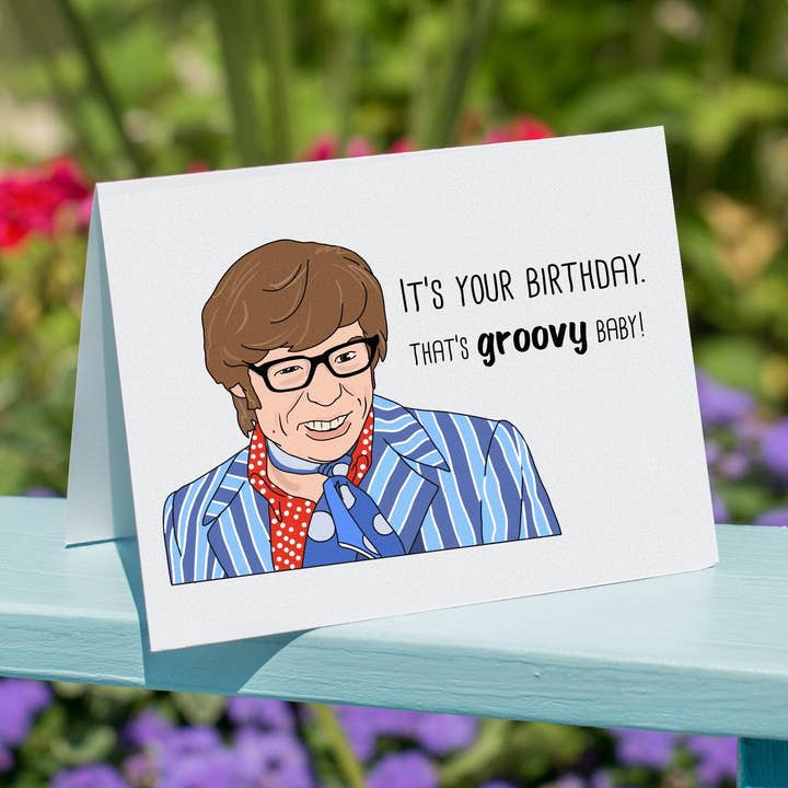 Groovy Birthday Card for wholesale by Sarah Pilar