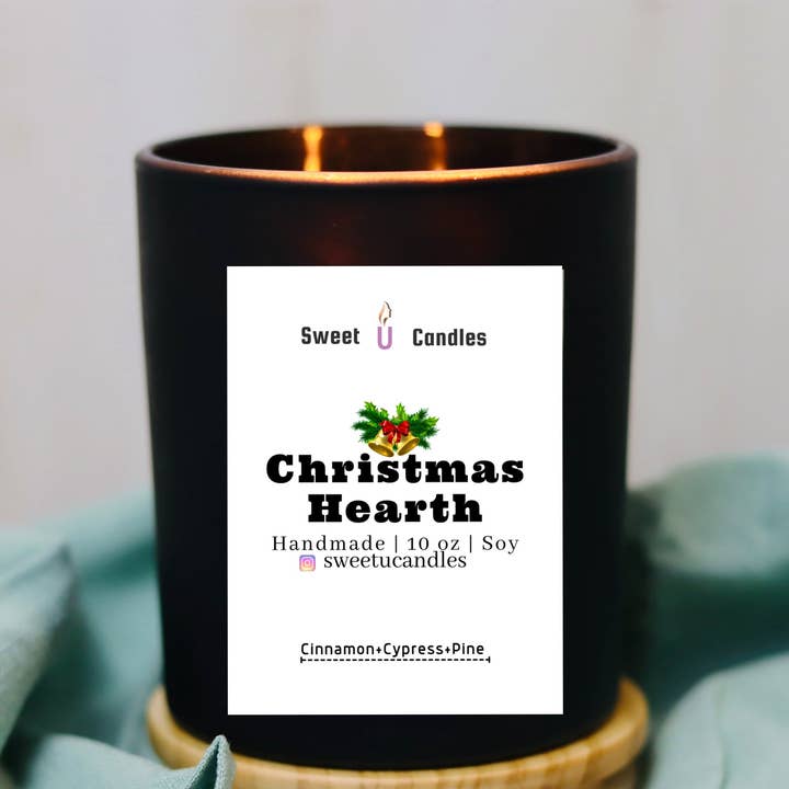 Christmas Hearth Candle for wholesale by Sweet U Candles