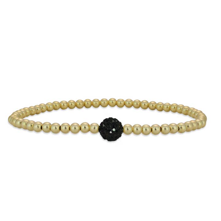 One Pave Ball CZ Bracelet for wholesale by Bozkurt Jewelry