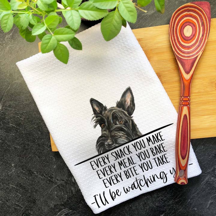 Scottish Terrier Dog Varje Mellanmål Du Gör Kökshandduk för wholesale av Swanky Bazaar