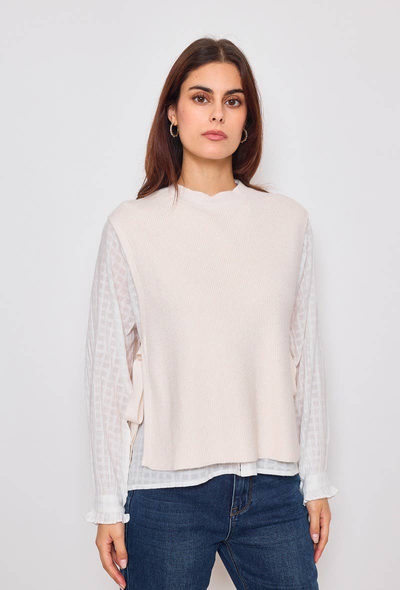 SUNNY STUDIO - Wholesale Knit Top - Women's - Women's long-sleeve sweatshirt