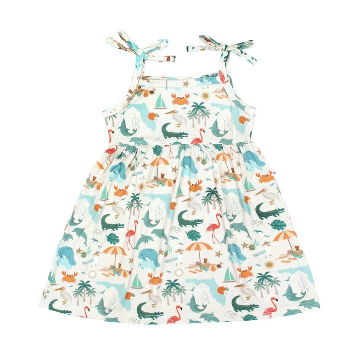 Explore Florida Souvenir Bamboo Kids Sundress for wholesale by Emerson and Friends