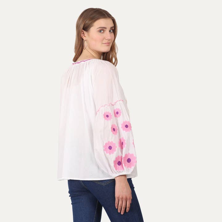 JEP Holland - Wholesale Blouse - Women's - Florence White Blouse PRE ORDER SS265