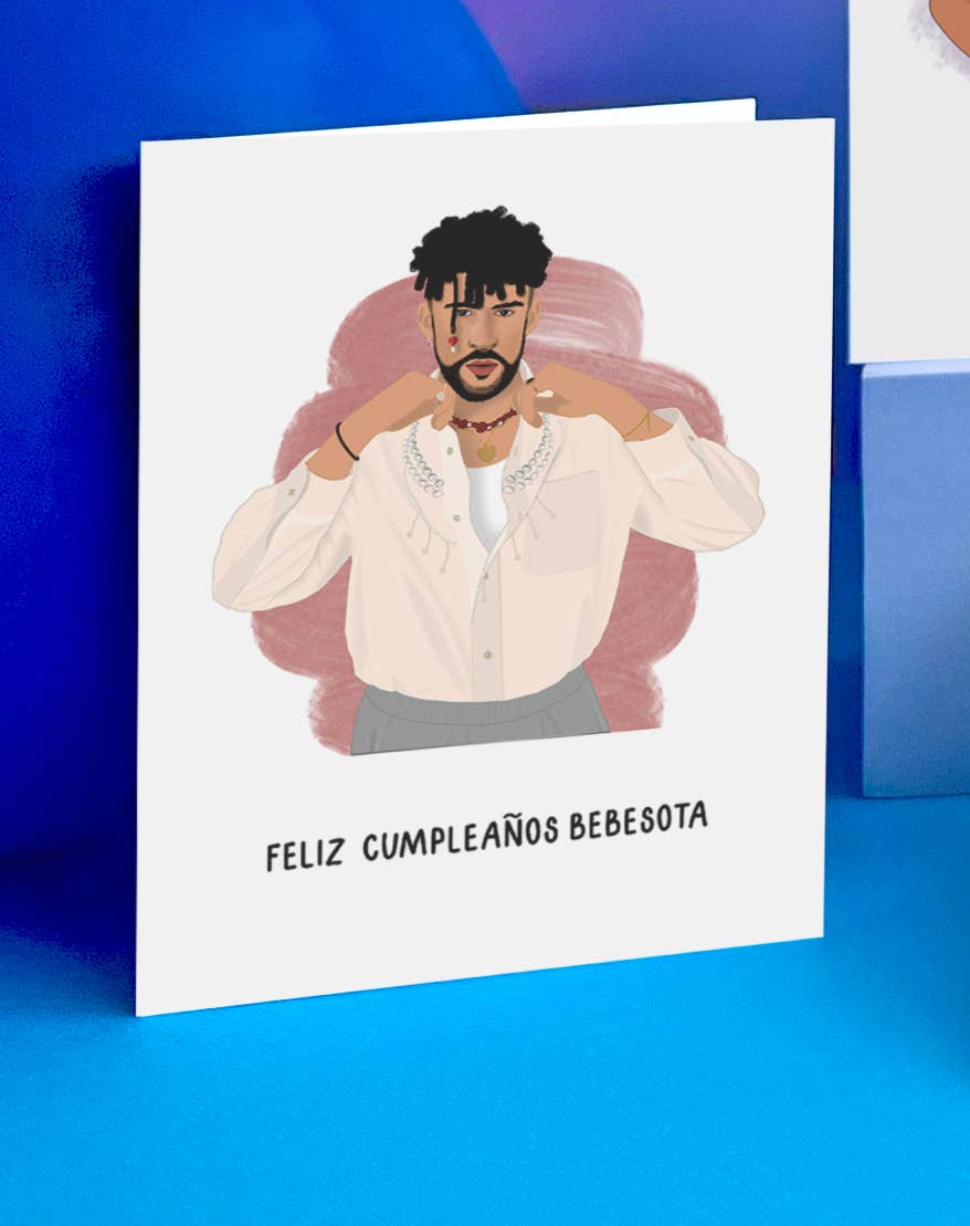 Shop Trimmings - Wholesale Birthday Card - Bad Bunny Feliz Cumpleaños Bebesota Happy Birthday Card3