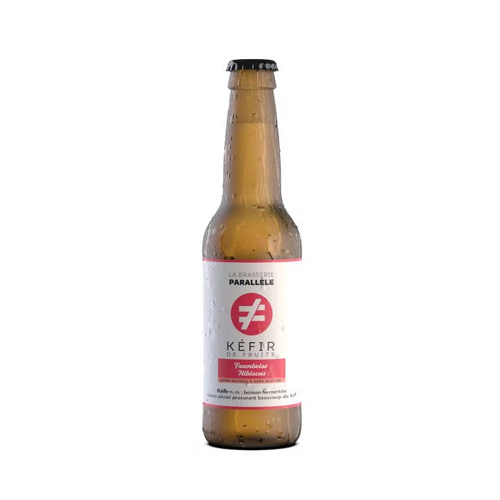 Kéfir de fruits | Framboise-Hibiscus 1x33cl pour la vente par La Brasserie Parallèle