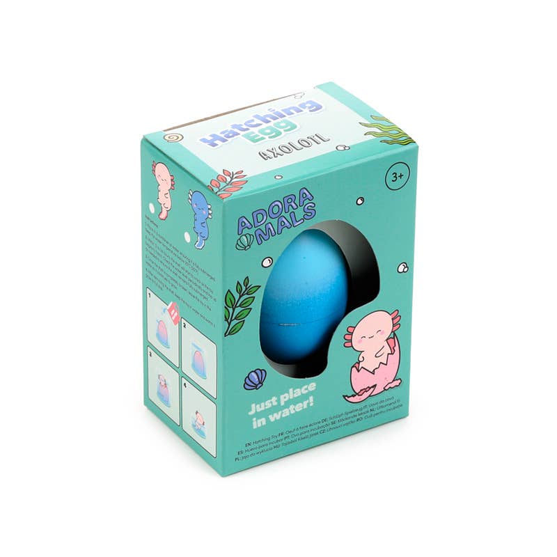Puckator Ltd – wholesale Classic toy – Kids – Adoramals Maddie the Axolotl Hatching Egg2
