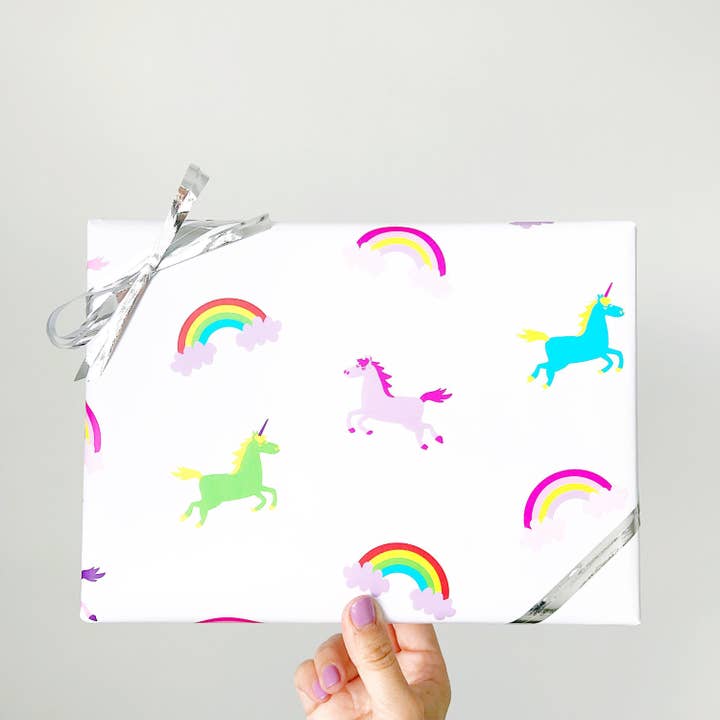 WRAP UNICÓRNIOS E ARCO-ÍRIS | 3 FOLHAS por atacado de Love & Lion