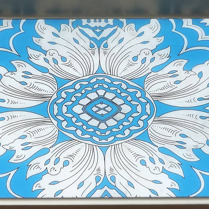 Bandeja Pintada a Mano, Azul Cielo, Primavera, Regalo para el Día de la Madre para venta al por mayor de Arcadia Home