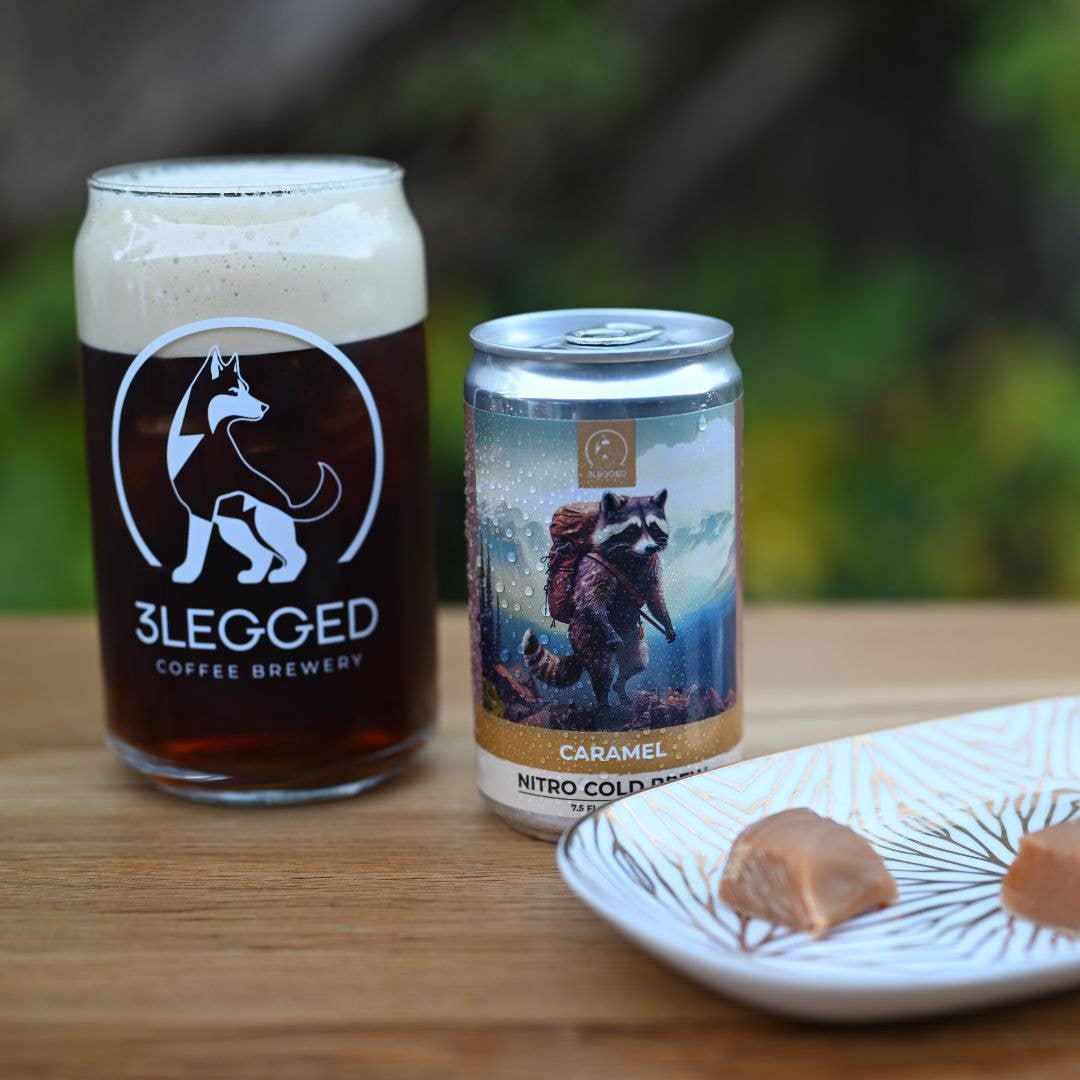3Legged Coffee Brewery - Wholesale Iced Coffee/Cold Brew - Caramel Nitro Cold Brew Coffee 0-Sugar 0-Dairy5