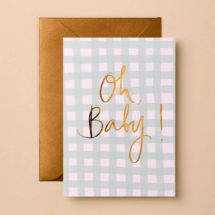 New Baby Greeting Card | Sustainable Minimal Design for wholesale by Gabrielle & Celine Greeting Cards USA