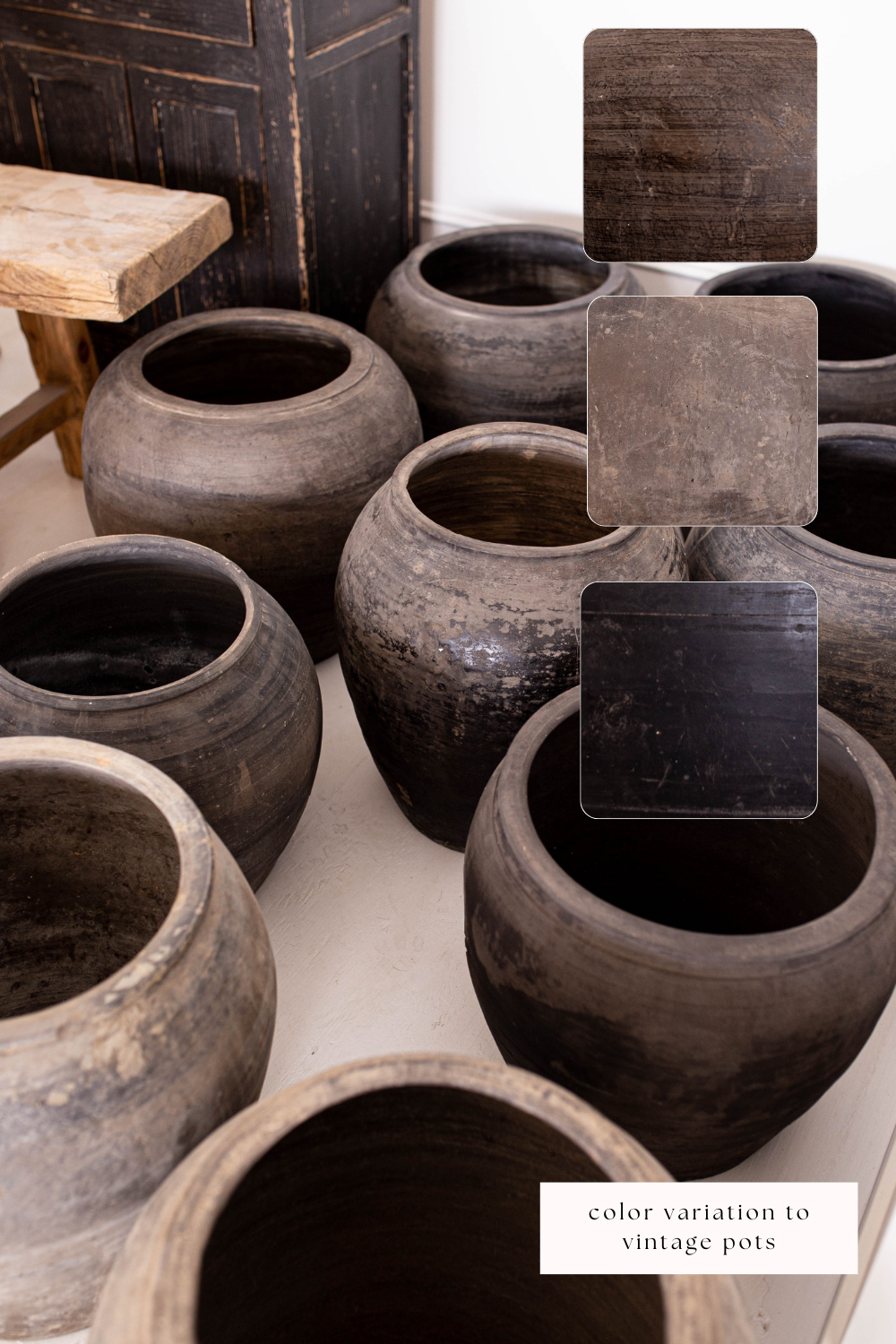 Luxe B Co - Wholesale Plant Pot - Atelier Black Vintage Olive Tree Pot Vase7