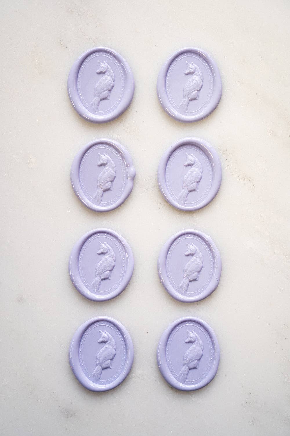 Danielle Demers Studio - Wholesale Sealing Wax - Fox Wax Seals, Boxed Set of 8, Available in 9 colors1