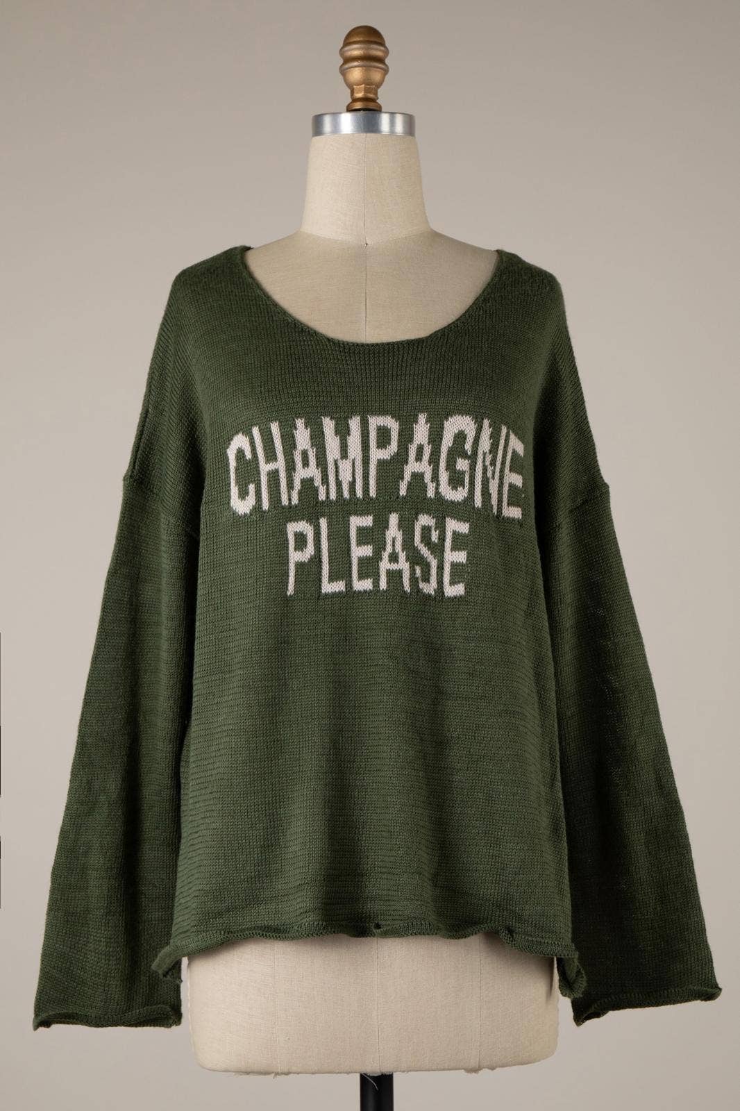 Ashley’s Clothing Design Inc. - Vente Pull en maille – femme - Champagne s'il vous plaît !4