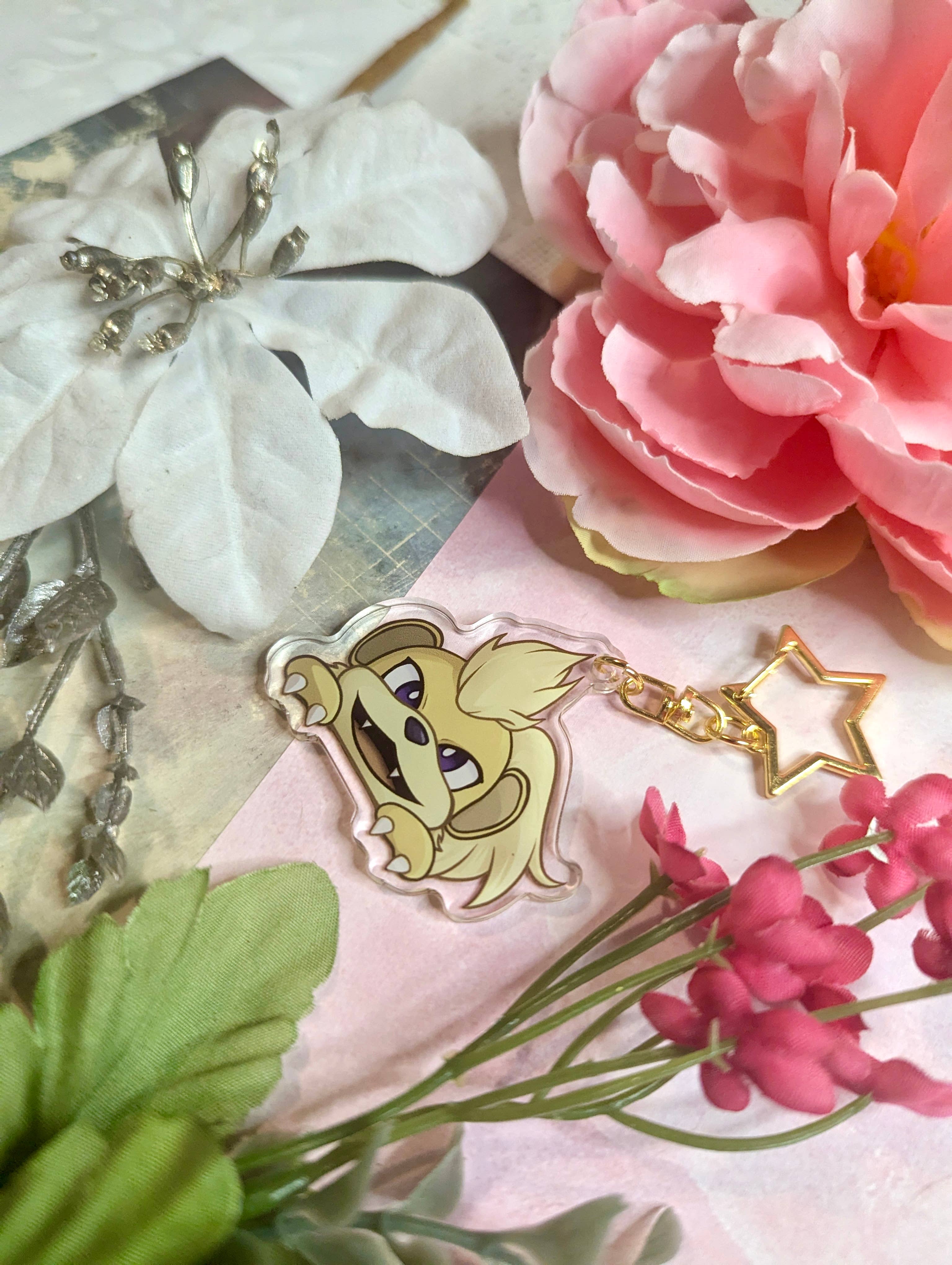 Winterra LLC – Großhandel Schlüsselanhänger – Unisex – Growlithe 2-Zoll-Schlüsselanhänger aus Acryl | Pokemon 7