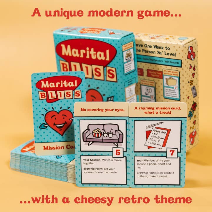 Fink & Fink Games - Wholesale Card game - Marital Bliss - Surprisingly Strategic Couples Gift & Game3