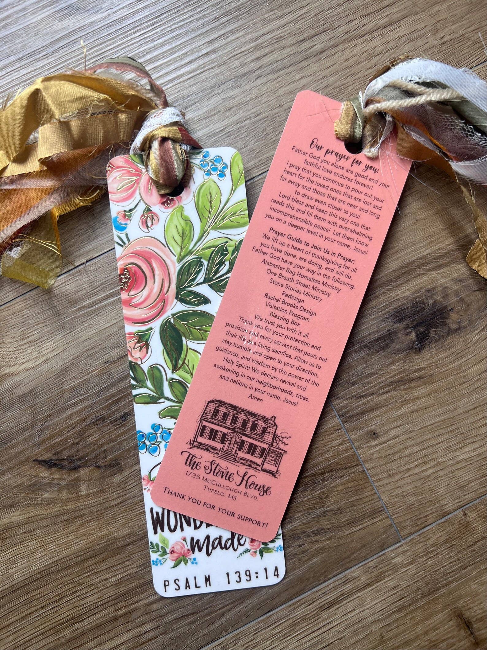 Rachel Brooks Design, LLC - Wholesale Bookmark - Wonderfully Made Tassel Bible Bookmark1