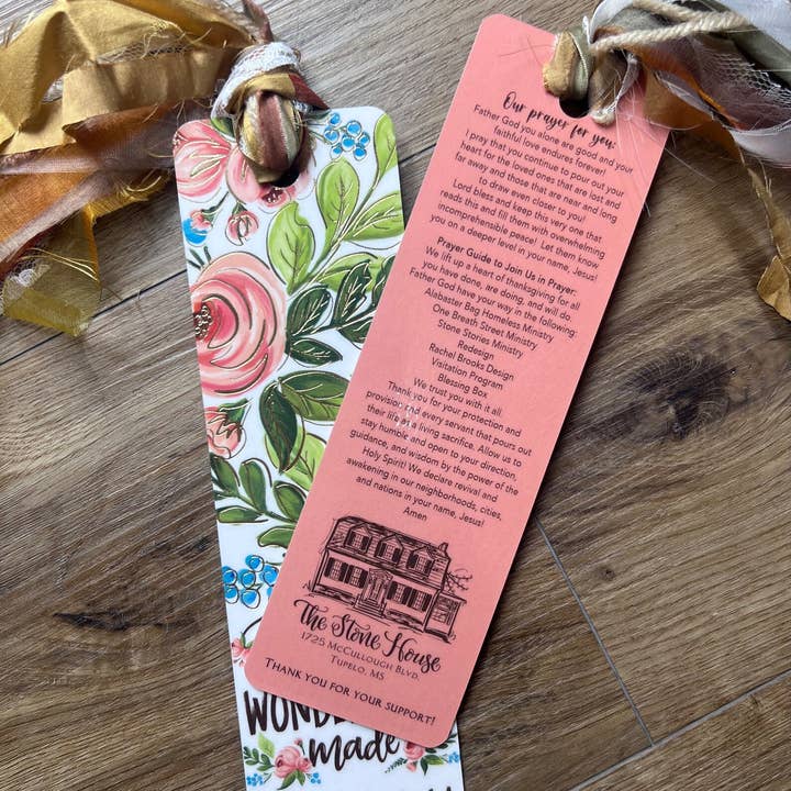 Rachel Brooks Design, LLC - Wholesale Bookmark - Wonderfully Made Tassel Bible Bookmark1