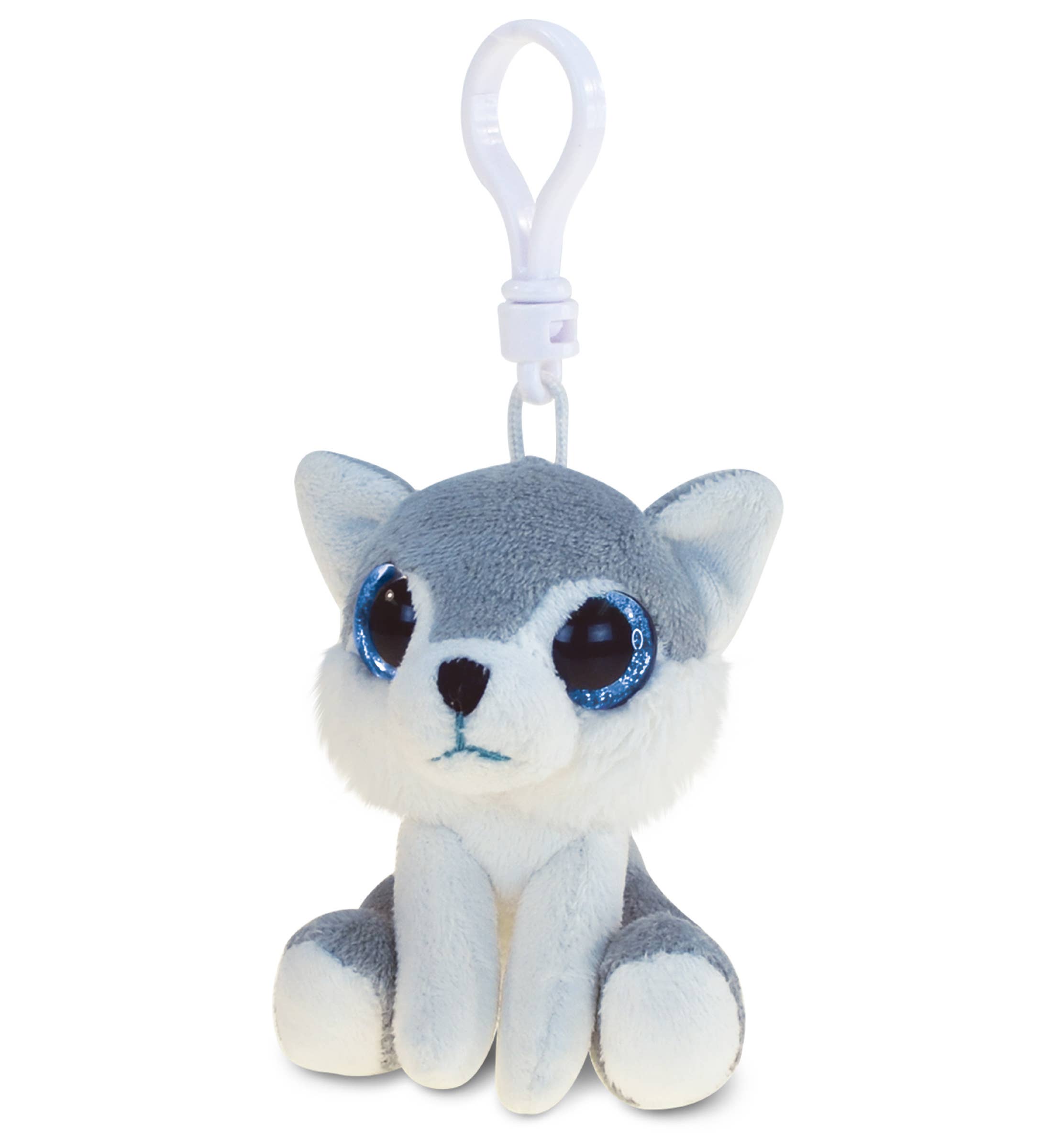 Cota Global - Wholesale Stuffed/Plush Toy - Kids & Baby - Big Eye Keychain - Wolf