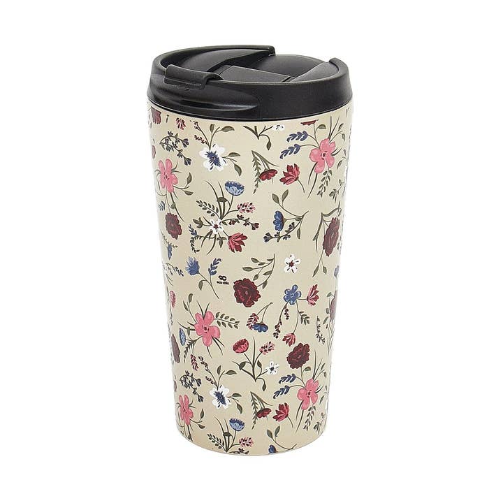 Eco Chic Thermal Coffee Cup Floral for wholesale by Eco Chic