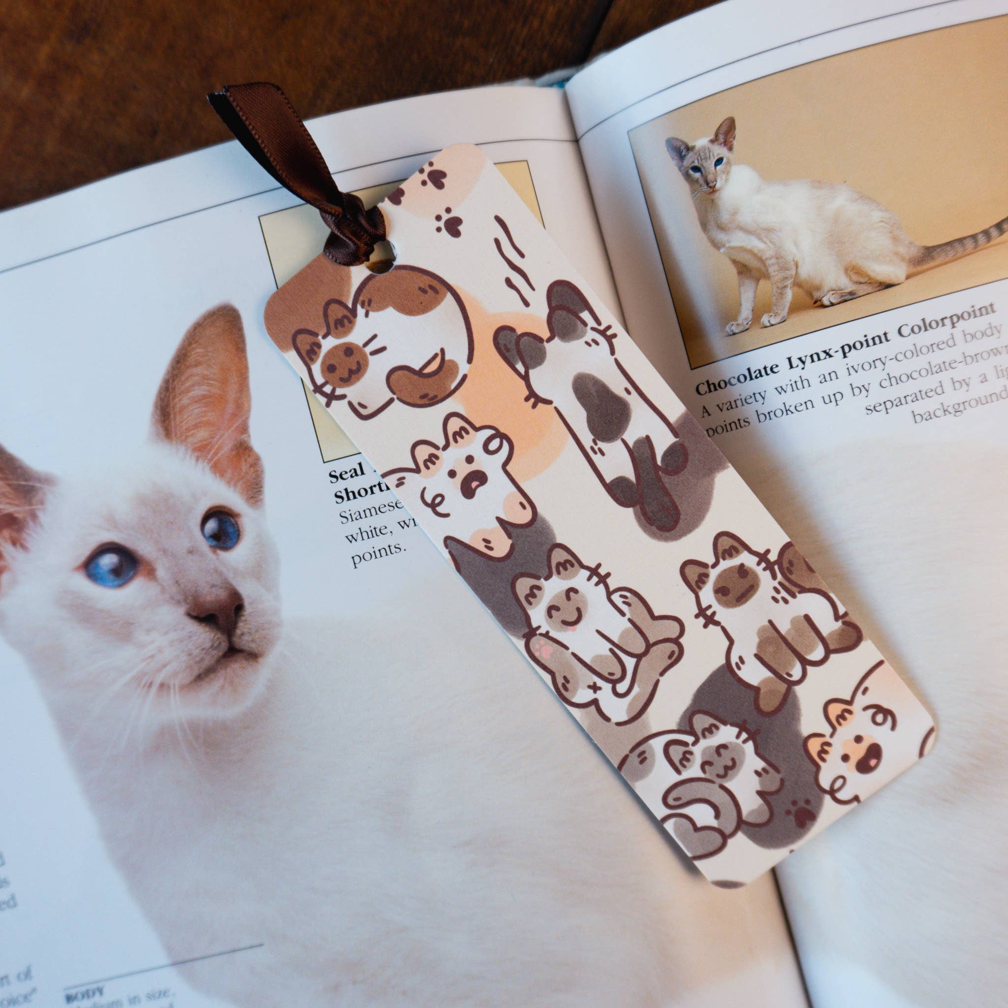 The Stray Shop - Wholesale Bookmark - Siamese Cats Bookmark1