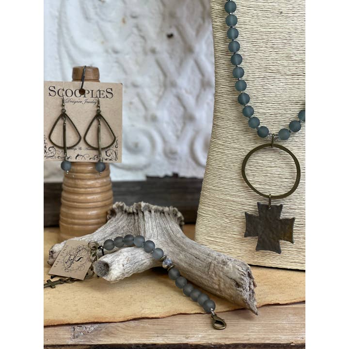 Scooples Jewelry - Venta al por mayor Pendientes de aro - Aro de Bar Ahumado4