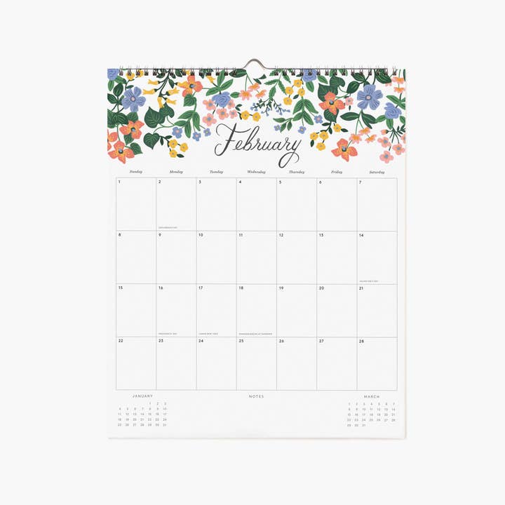 Rifle Paper Co. - Wholesale Calendar - 2026 Dahlia Appointment Calendar2