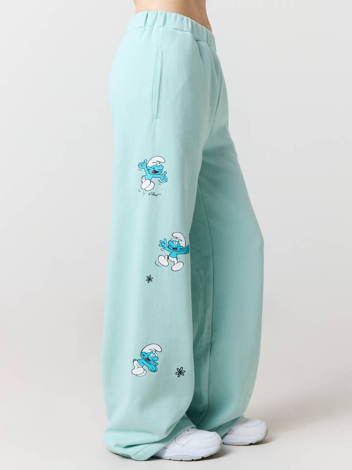 Pantalones de chándal Smurf Wave, azul para venta al por mayor de SAMII RYAN